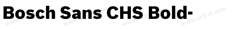 Bosch Sans CHS Bold字体转换